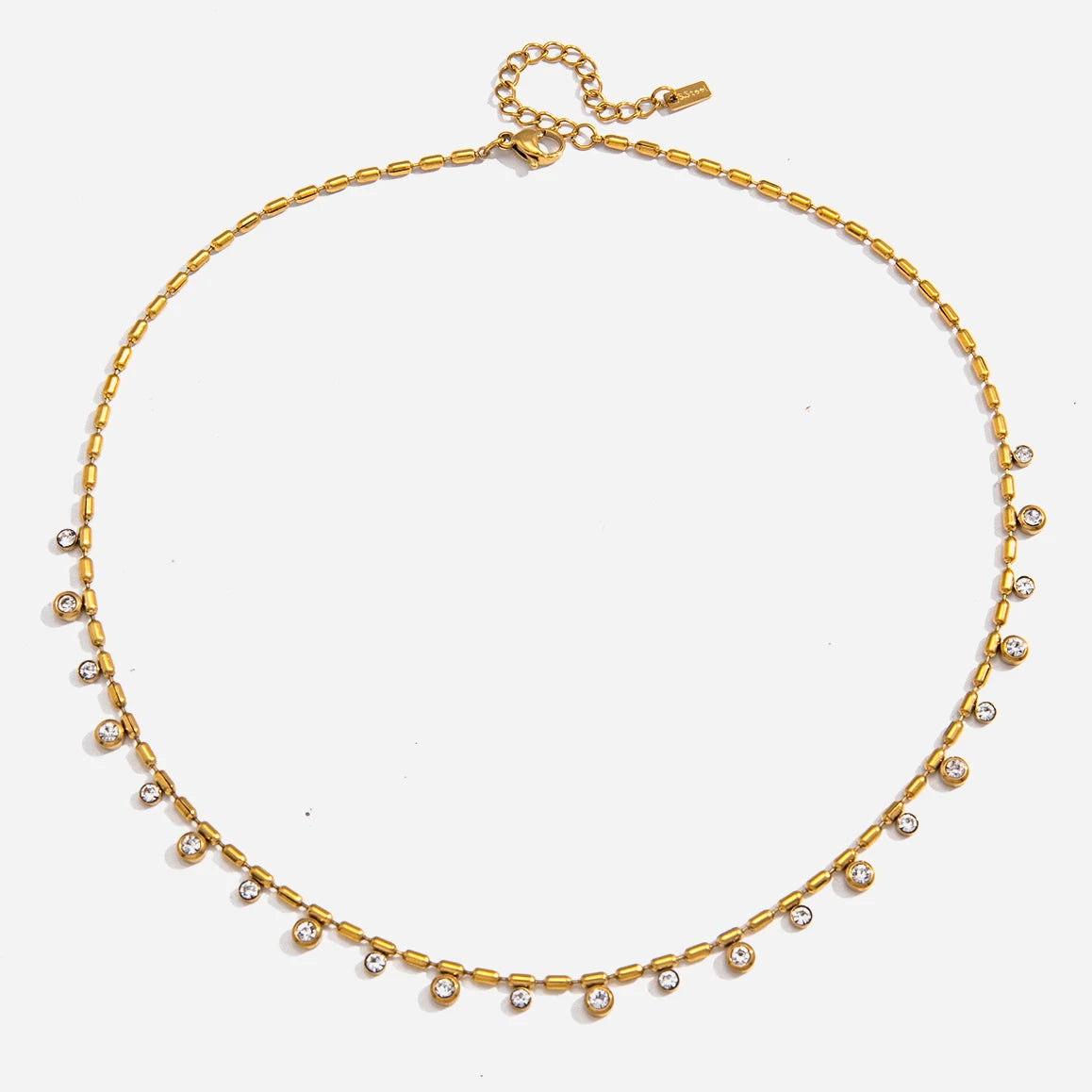 Collar Elegante Multidijes Brillantes | Dorado