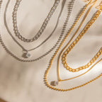 Collares Layering 3 en 1 Elegante - Dorado Plateado