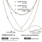 Collares Layering 3 en 1 Elegante - Dorado Plateado