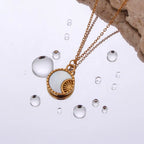 Collar Luna Nacarada | Dorado