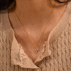 Collar Delicado Dije Cruz | Dorado