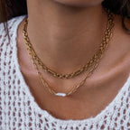 Collar Urbano Con Uniones Circulares Y Ovaladas | Dorado
