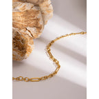 Collar Urbano Con Uniones Circulares Y Ovaladas | Dorado