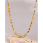 Collar Urbano Con Uniones Circulares Y Ovaladas | Dorado