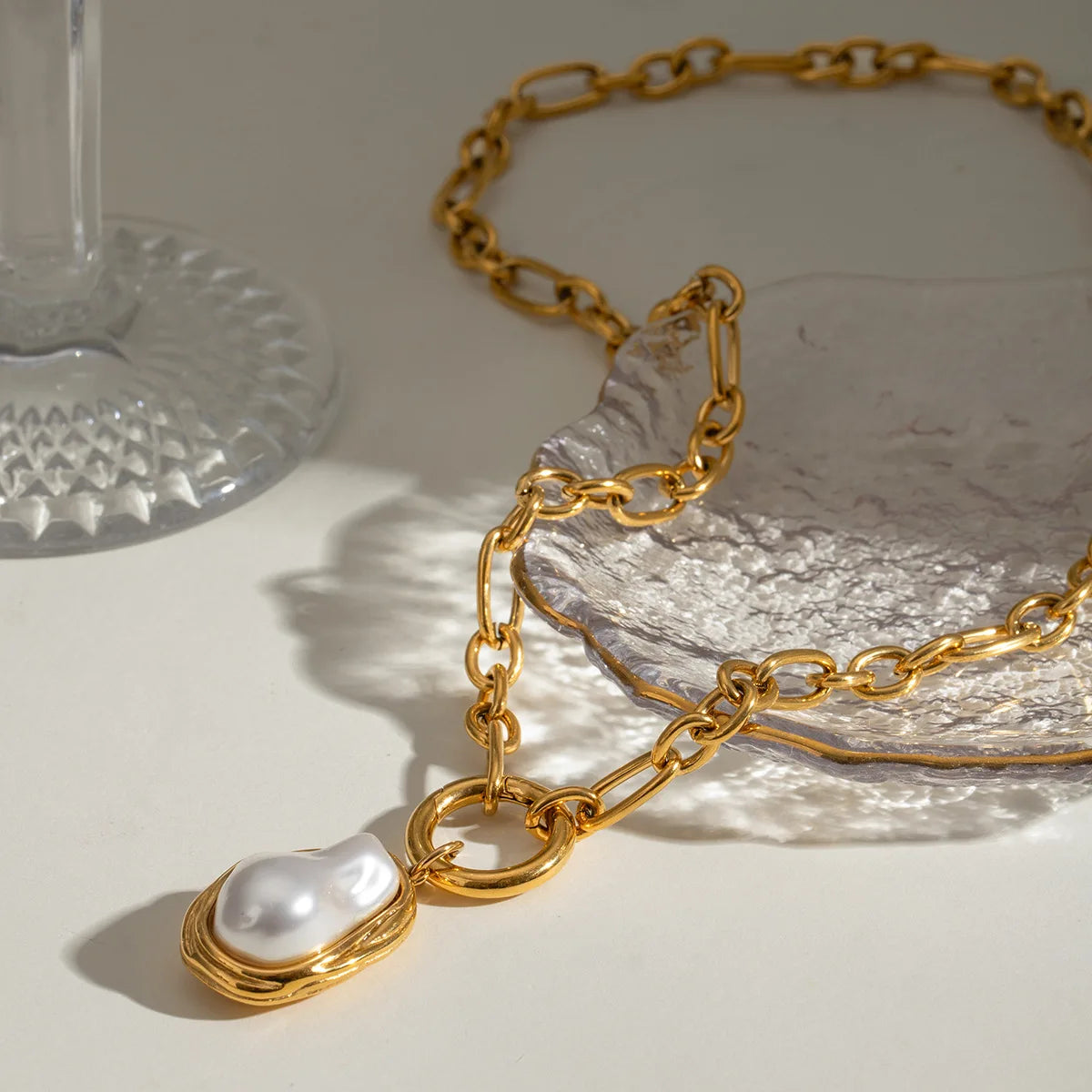 Set Nacarado | 2 Piezas | Dorado