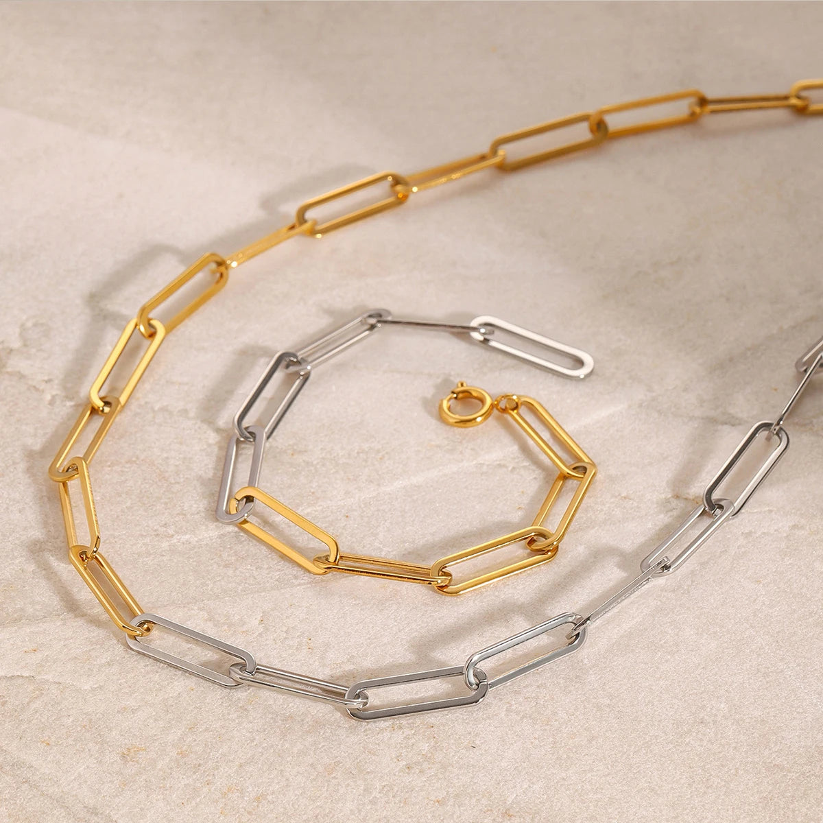 Collar Cadena Clip | Bicolor