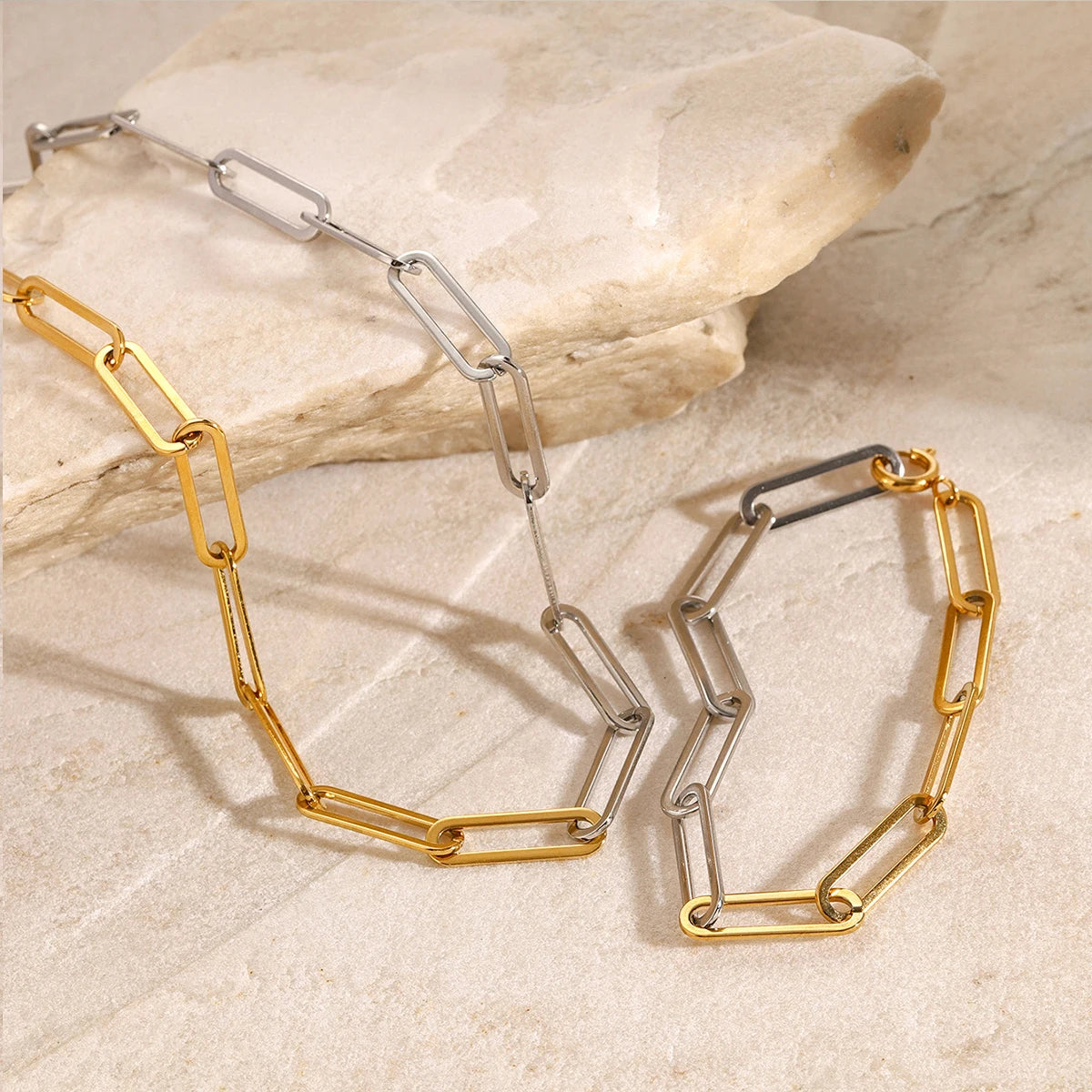 Collar Cadena Clip | Bicolor