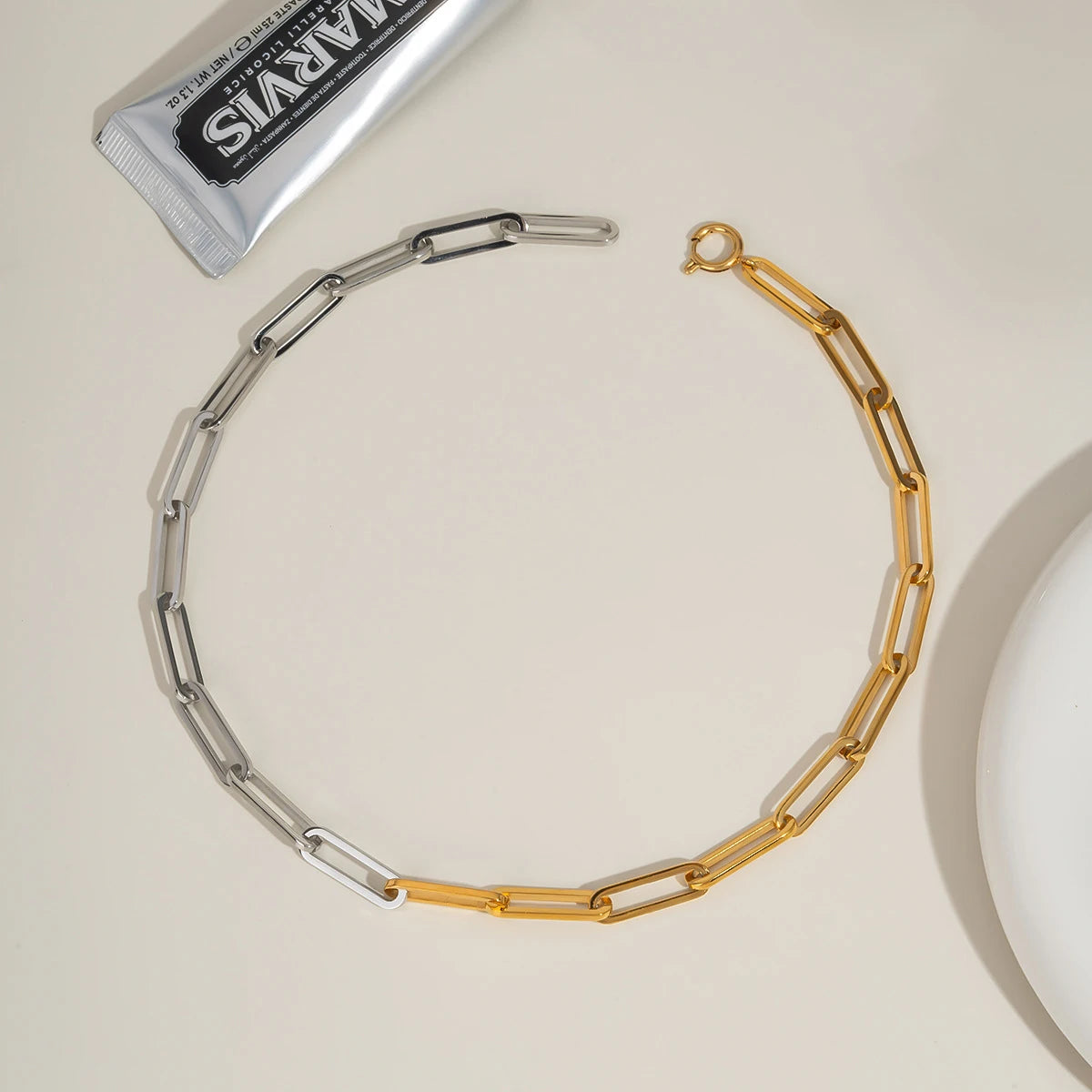 Collar Cadena Clip | Bicolor