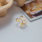 Anillo Brillante Araña| Dorado