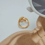 Anillo Brillante Chk | Dorado