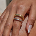 Anillo Doble Circular | Bicolor