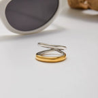 Anillo Doble Circular | Bicolor
