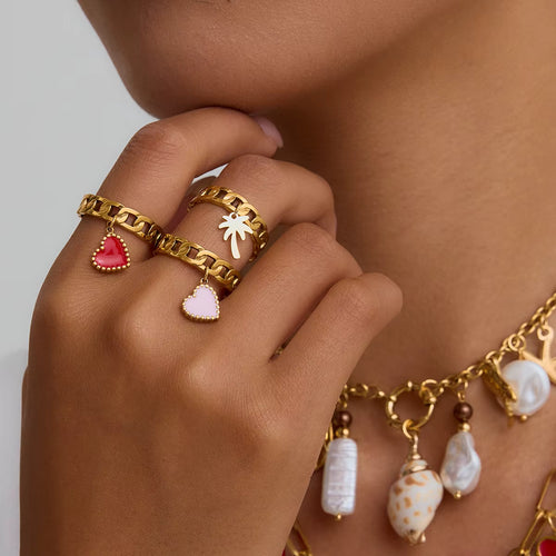 Anillo Mata de Coco | Dorado