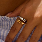 Anillo Espiral | Bicolor