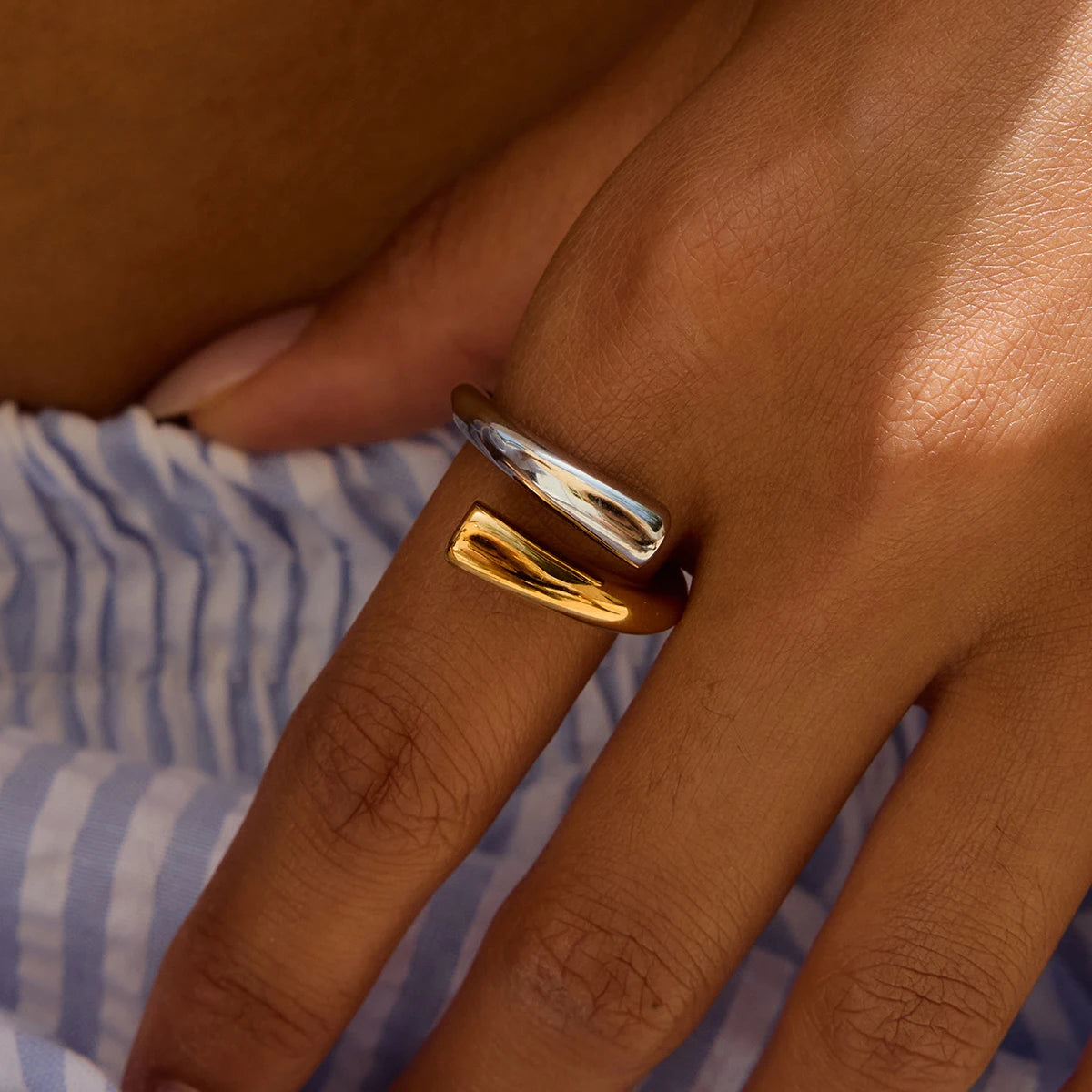 Anillo Espiral | Bicolor