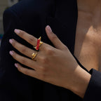 Anillos Gatuno Gato | Dorado y Plateado