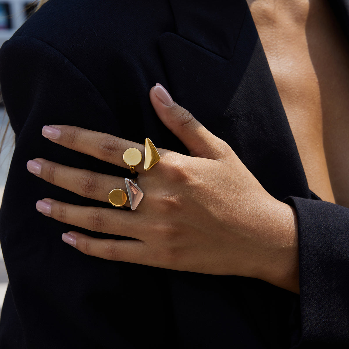 Anillo Geométrico | Dorado