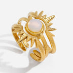 Anillo 3 en 1 Sol Radiante | Dorado