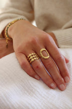 Anillo Redondos | Dorado