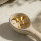 Anillo Geometric Curvaslineas | Dorado