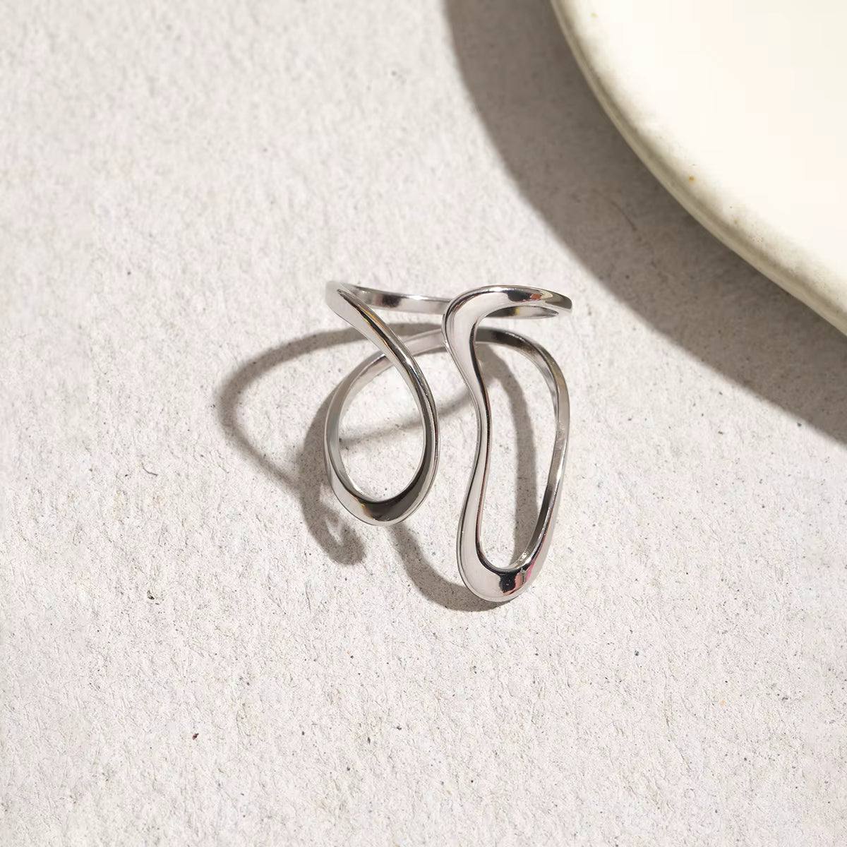 Anillo Dúo Infinito | Plateado