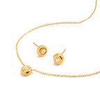 Set Punto Brillante | 2 Piezas | Dorado