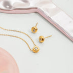Set Punto Brillante | 2 Piezas | Dorado