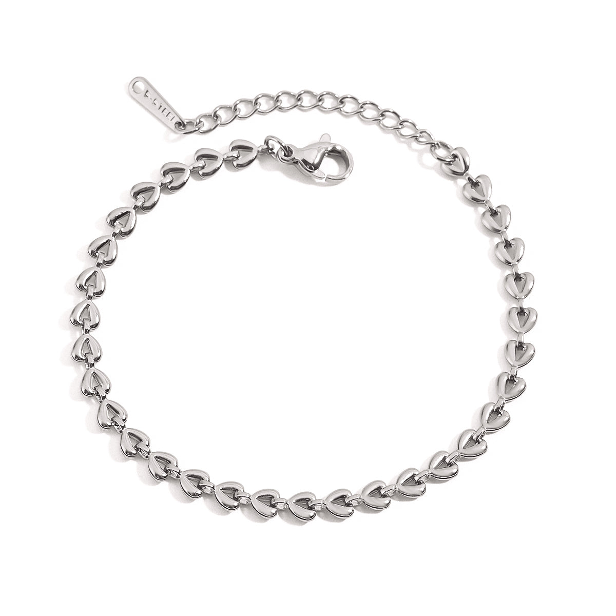 Pulseras con Forma de Corazón Mini | Dorado y Plateado