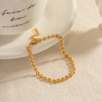 Pulseras con Forma de Corazón Mini | Dorado y Plateado