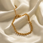 Pulseras con Forma de Corazón Mini | Dorado y Plateado