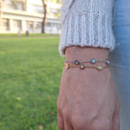 Pulsera Punto Brillante | Plateado