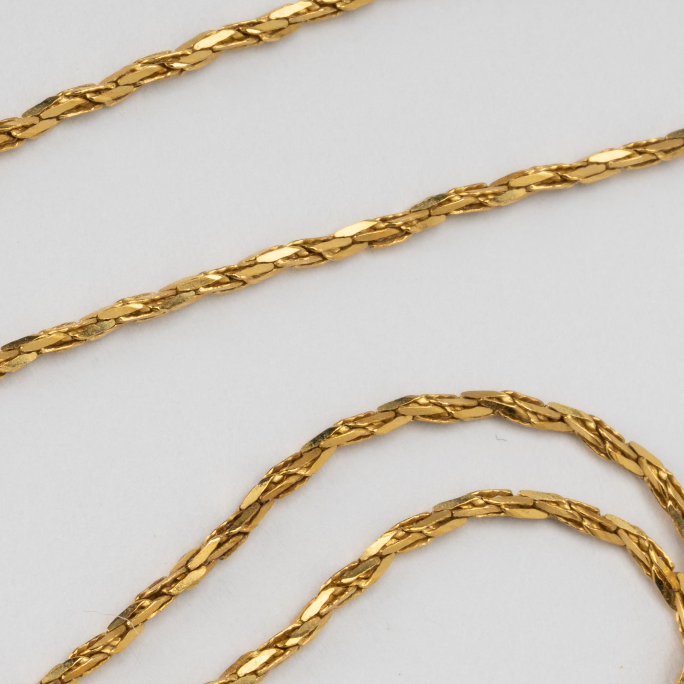 Cadena Collar Dama Trigo Fina | Dorado