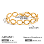 Pulsera Dorada Circulos Unidos | Dorado