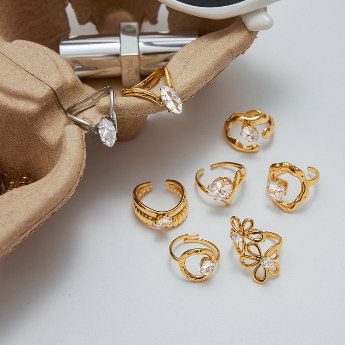Anillo Nido de Luz | Dorado