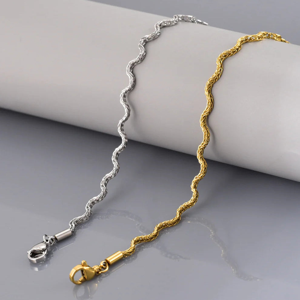 Pulsera Rígida Ondas | Dorado