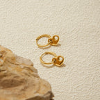 Argollas Colgante Corazon Gu.cci | Dorado