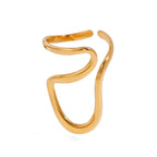 Anillo Geométrico Abstracto | Dorado