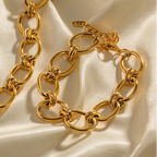 Pulsera De Estilo Clasico Con Detalles De Nudo Metalico Grande | Dorado