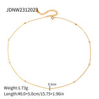 Collar Puntos De Luz Con Circones Minimalistas | Dorado