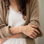 Pulsera Fina De Estilo Entorchado | Dorado
