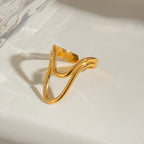 Anillo V | Dorado