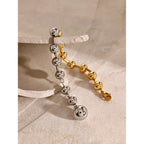 Pulsera De Cuentas Esfericas Con Cierre De Mosqueton | Bicolor