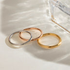 Anillo Aros Simple | Tricolor