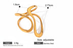 Anillo Geométrico Idea y Vuelta | Dorado y Bicolor