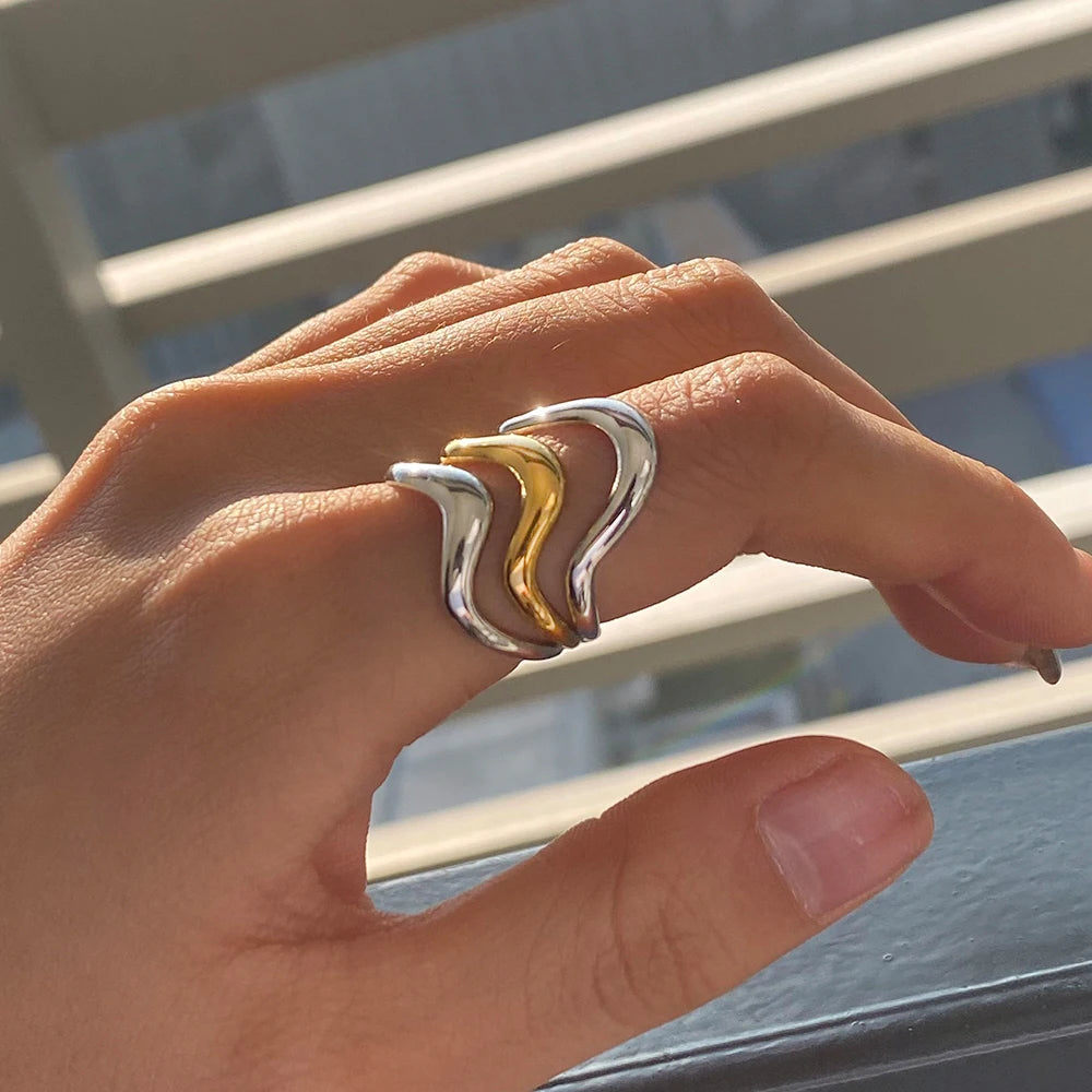 Anillo Geométrico | Dorado y Bicolor