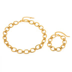 Pulsera De Estilo Clasico Con Detalles De Nudo Metalico Grande | Dorado