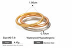 Anillo Aros Simple | Tricolor