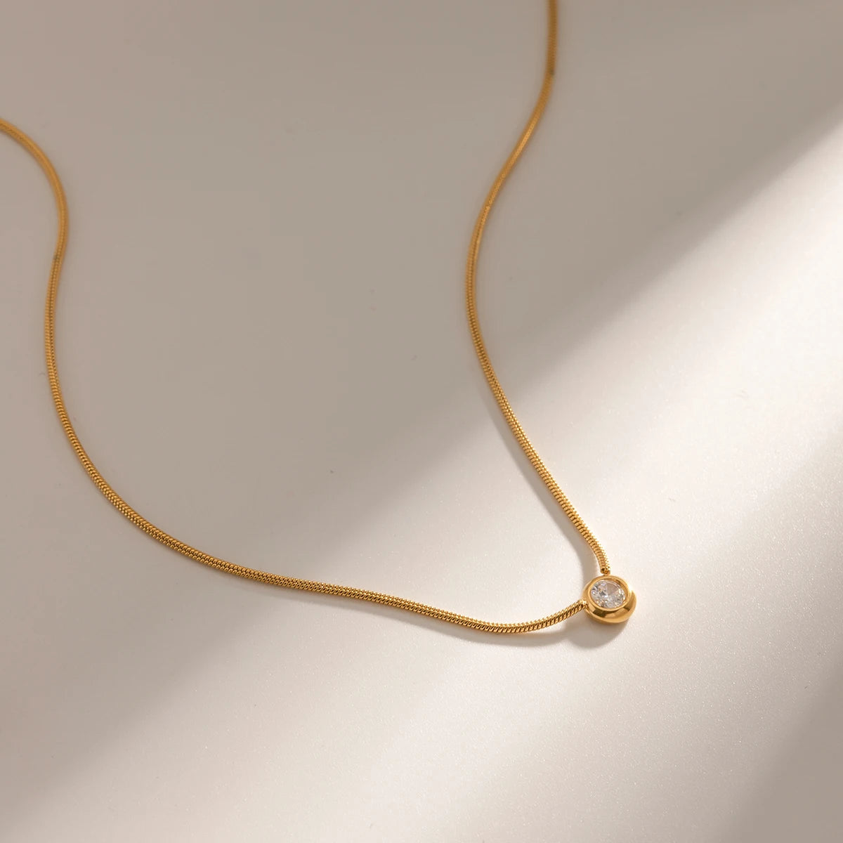 Collar Punto De Luz Mini | Dorado
