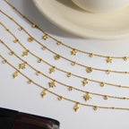 Collar Fino Multi Dijes  Corazon | Dorado