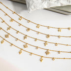 Collar Fino Multi Dijes  Corazon | Dorado